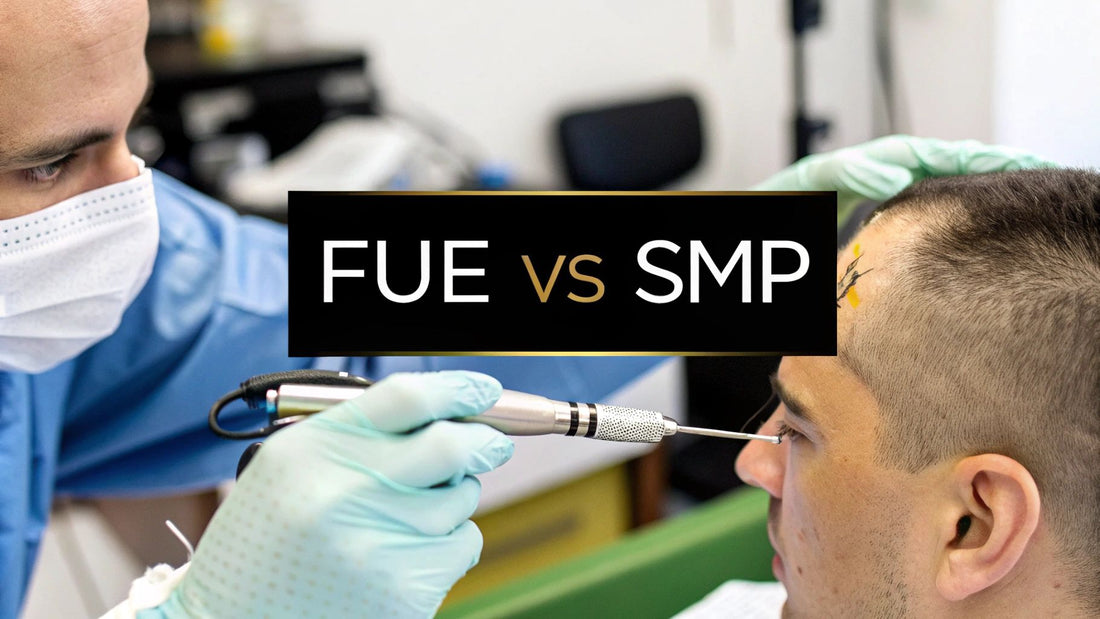 What is a FUE Hair Transplant?: SMP & Hair Transplants Explained