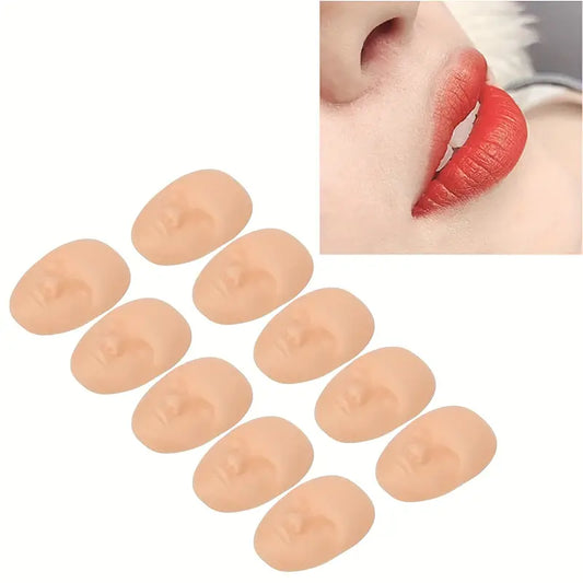 3D silicone training heads for tattoo