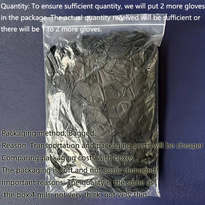 Black Disposable Nitrile Gloves