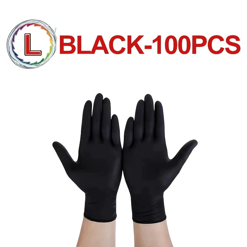 Black Disposable Nitrile Gloves