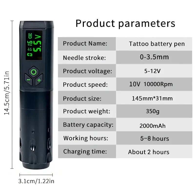 Complete Tattoo Gun Kit for Beginners and Tattoo Artists