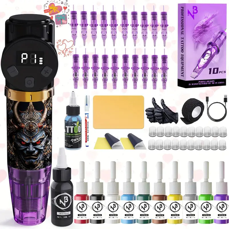 INKSOUL Wireless Tattoo Pen Machine Kit
