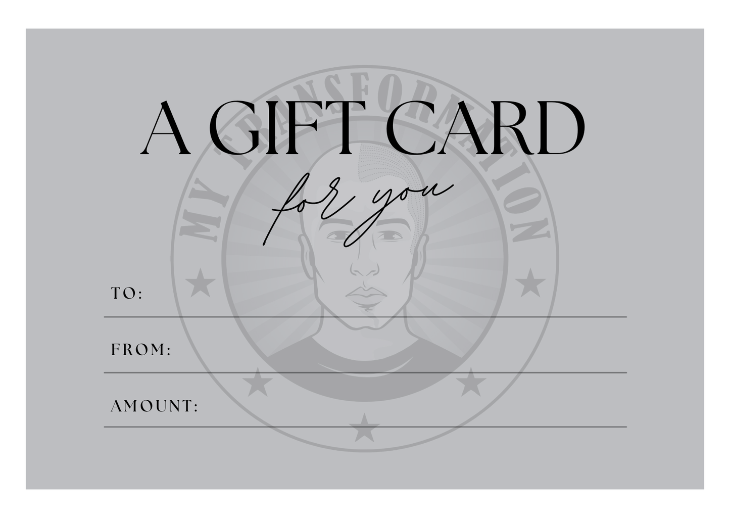 My Transformation Hair Tattoo Gift Card