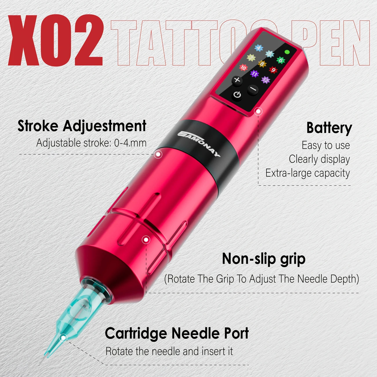 Rechargeable Rotary Tattoo Gun