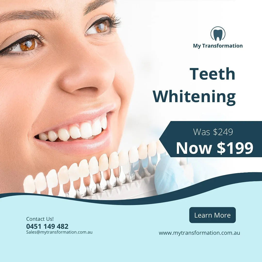 Teeth whitening treatment my transformation perth wa